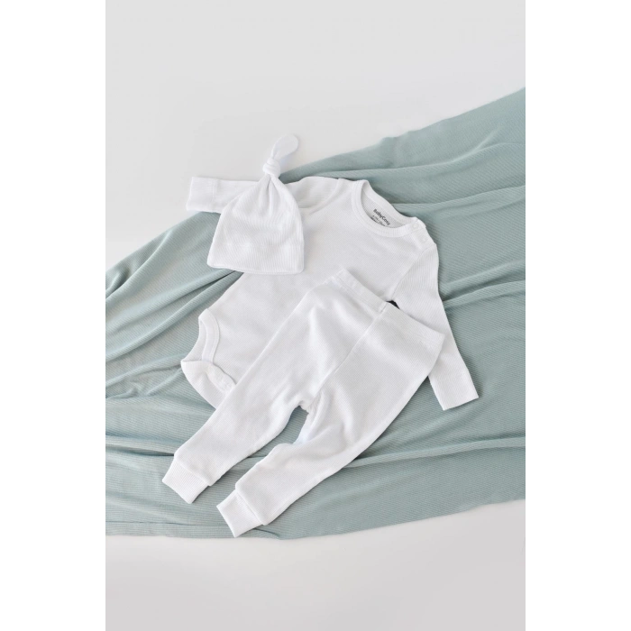 Bebek Pantolon & Uzun Kollu Body & Şapka Takımı, Bebek ve Yenidoğan Serisi - CSYM22511