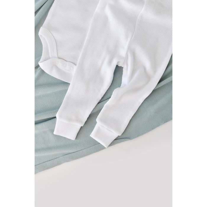 Bebek Pantolon & Uzun Kollu Body & Şapka Takımı, Bebek ve Yenidoğan Serisi - CSYM22511