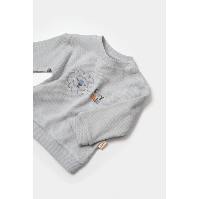 Bebek Pantolon ve Uzun Kollu Gömlek Takımı, %100 Organik Pamuk, Bebek ve Yenidoğan Serisi - CSYW1024