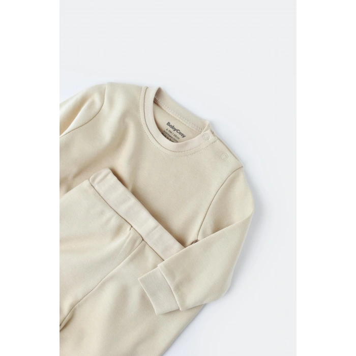 Bebek Pantolon ve Uzun Kollu Tişört Seti, %100 Organik Pamuk, Bebek ve Yenidoğan Serisi - CSY3027