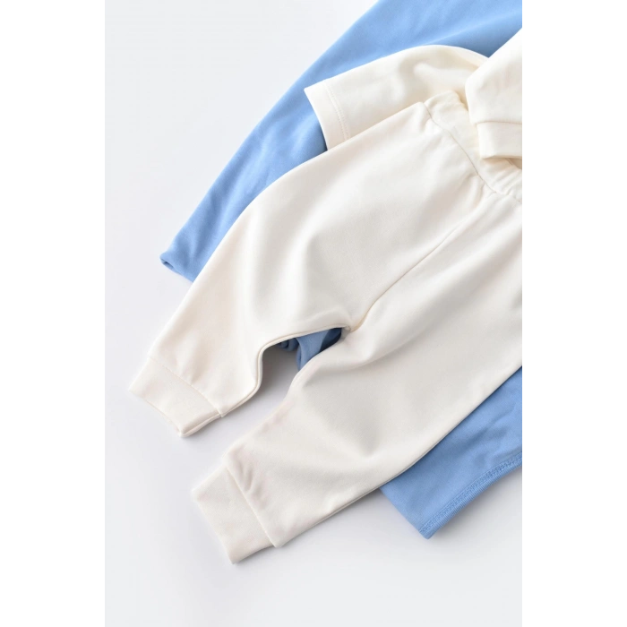 Bebek Pantolon ve Uzun Kollu Tişört Seti, %100 Organik Pamuk, Bebek ve Yenidoğan Serisi - CSY3028