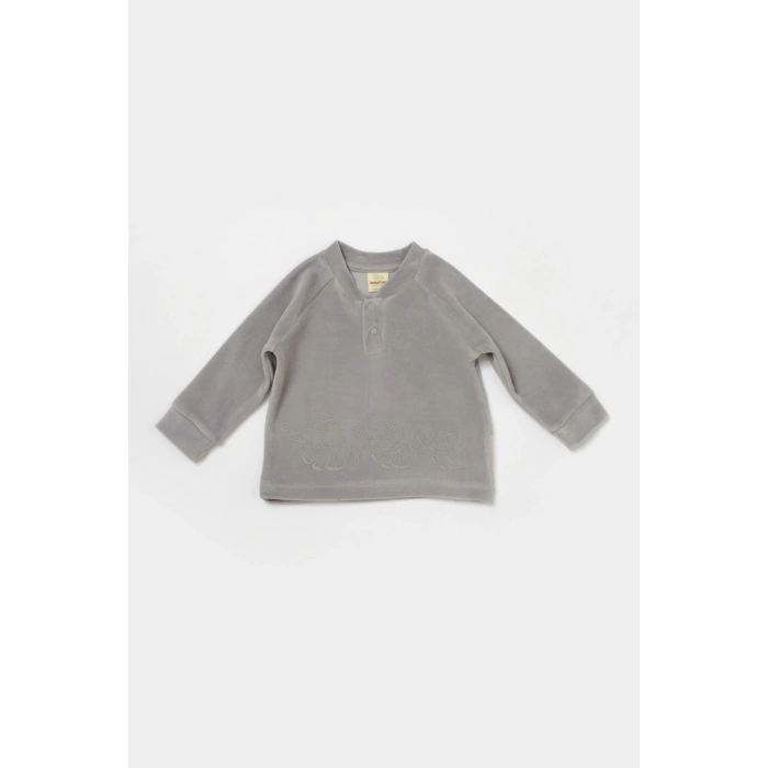 Bebek Pantolon ve Uzun Kollu Tişört Seti, %80 Organik Pamuk, Bebek ve Yenidoğan Serisi - CSYK6051