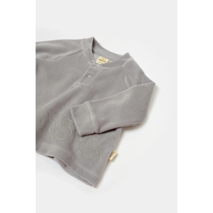 Bebek Pantolon ve Uzun Kollu Tişört Seti, %80 Organik Pamuk, Bebek ve Yenidoğan Serisi - CSYK6051