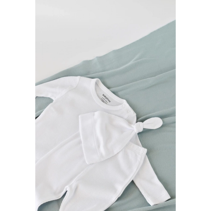 Bebek Pantolon ve Uzun Kollu Tişört ve Şapka Seti, Bebek ve Yenidoğan Serisi - CSYM21511