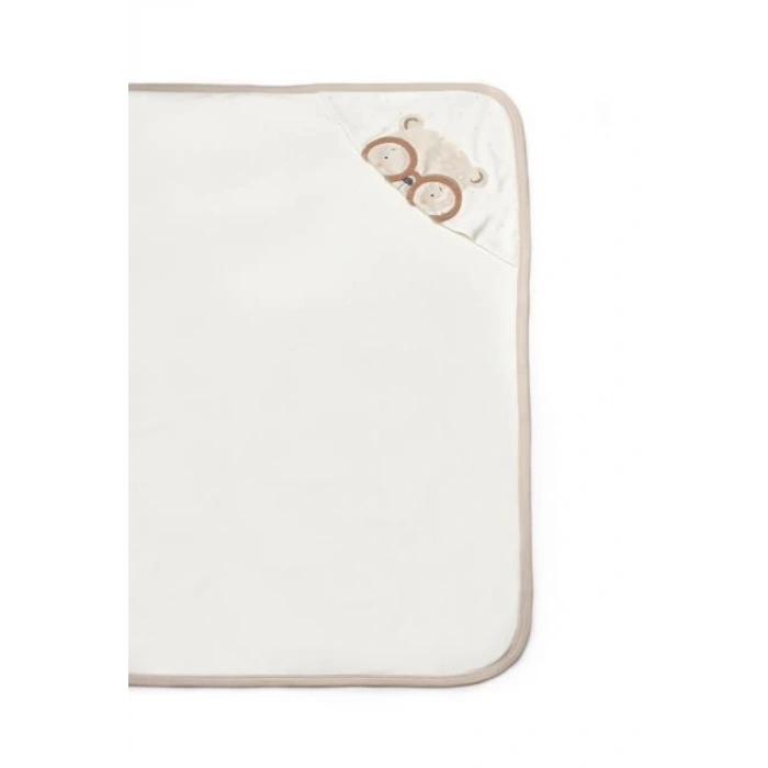 Bebek Şapkalı Battaniye %100 Organic Pamuk -Yenidoğan Serisi - CSY8129