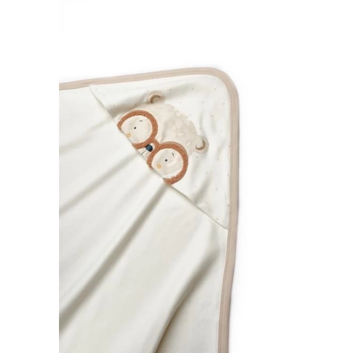 Bebek Şapkalı Battaniye %100 Organic Pamuk -Yenidoğan Serisi - CSY8129