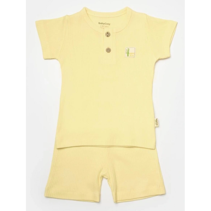 Bebek Şort ve Tişört Takımı, %50 Bambu - %50 Organik Pamuk, Bebek ve Yenidoğan Serisi - CSYB9041