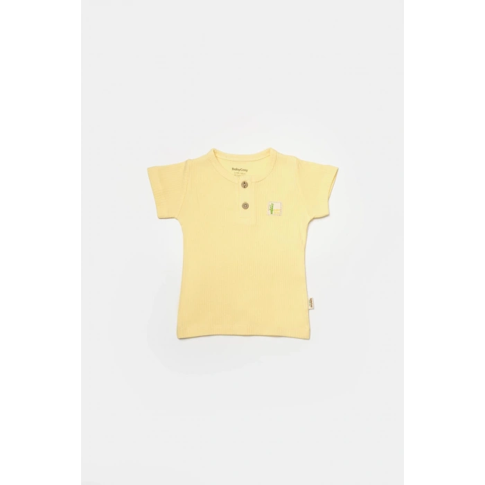 Bebek Şort ve Tişört Takımı, %50 Bambu - %50 Organik Pamuk, Bebek ve Yenidoğan Serisi - CSYB9041