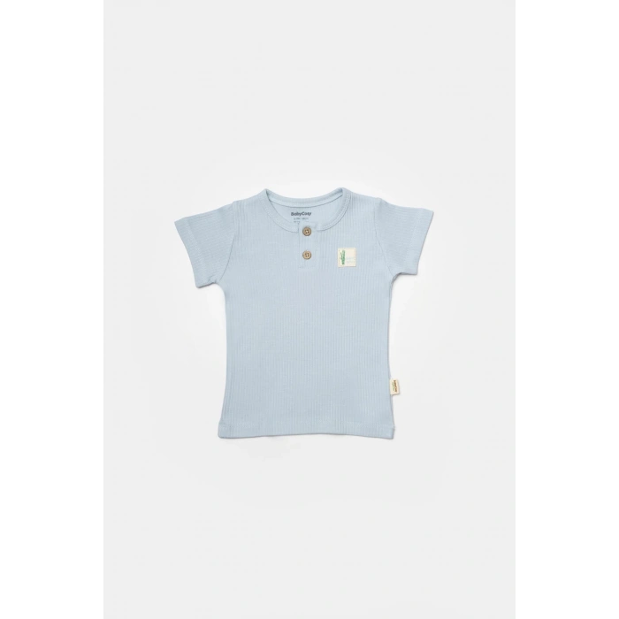 Bebek Şort ve Tişört Takımı, %50 Bambu - %50 Organik Pamuk, Bebek ve Yenidoğan Serisi - CSYB9043