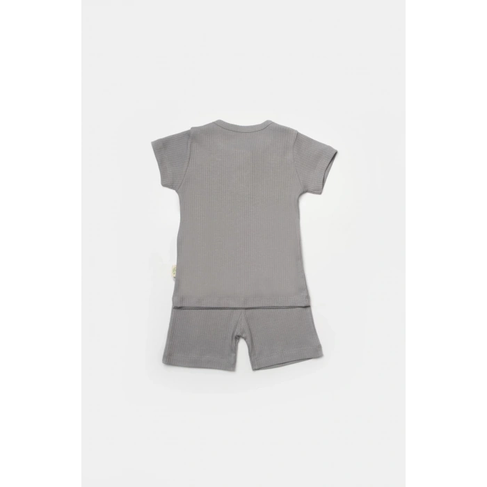 Bebek Şort ve Tişört Takımı, %50 Bambu - %50 Organik Pamuk, Bebek ve Yenidoğan Serisi - CSYB9044