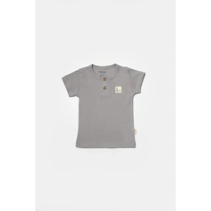 Bebek Şort ve Tişört Takımı, %50 Bambu - %50 Organik Pamuk, Bebek ve Yenidoğan Serisi - CSYB9044