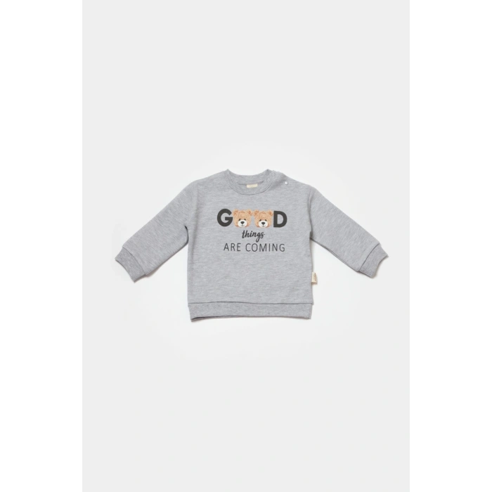 Bebek Uzun Kollu Tişört, %100 Organik Pamuk, Bebek ve Yenidoğan Serisi - CSY8012