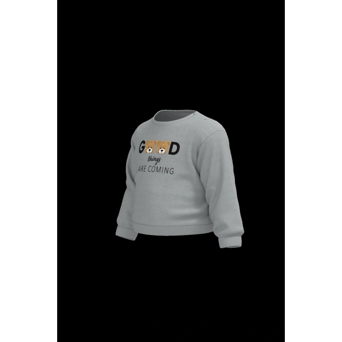 Bebek Uzun Kollu Tişört, %100 Organik Pamuk, Bebek ve Yenidoğan Serisi - CSY8012