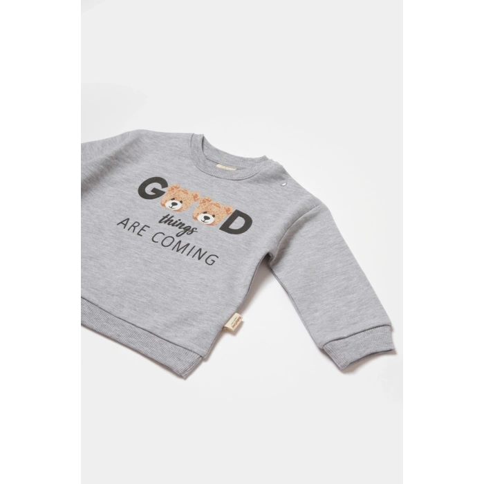 Bebek Uzun Kollu Tişört, %100 Organik Pamuk, Bebek ve Yenidoğan Serisi - CSY8012