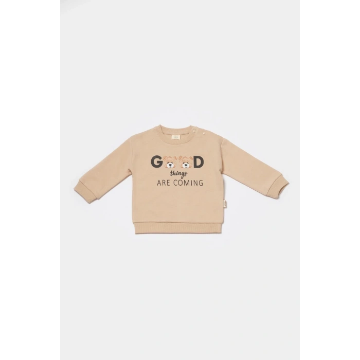 Bebek Uzun Kollu Tişört, %100 Organik Pamuk, Bebek ve Yenidoğan Serisi - CSY8015