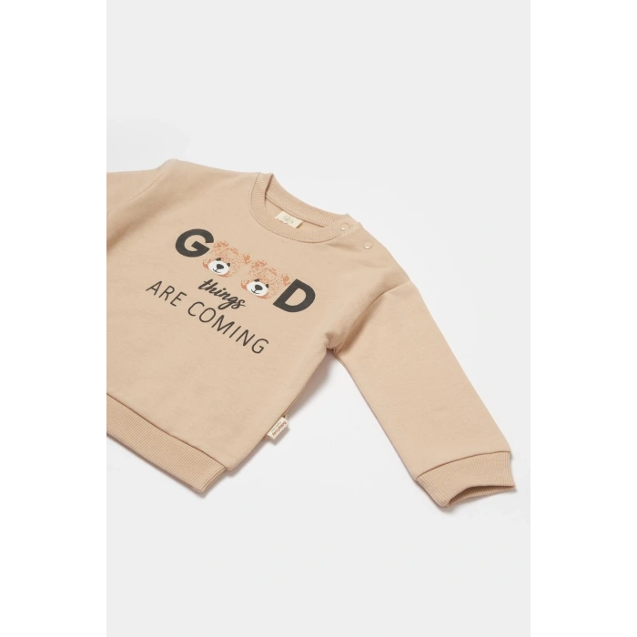 Bebek Uzun Kollu Tişört, %100 Organik Pamuk, Bebek ve Yenidoğan Serisi - CSY8015