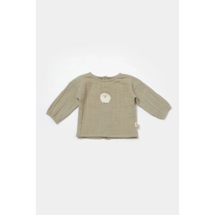 Bebek Uzun Kollu Tişört ve Pantolon Takım, %100 Pamuk, Bebek ve Yenidoğan Serisi - CSYM7016