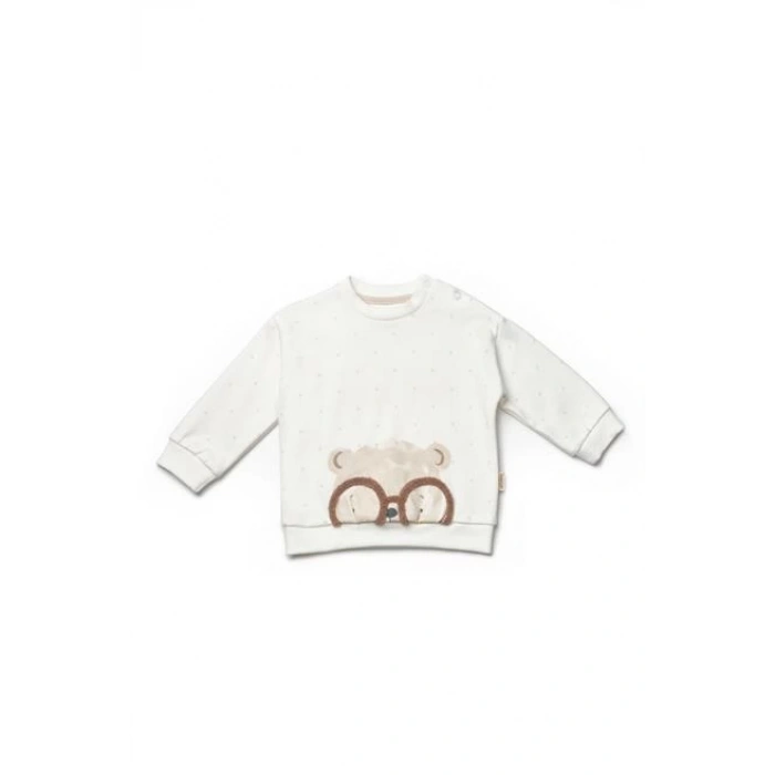 Bebek Uzun Kollu Tişört ve Pantolon Takımı, %100 Organik Pamuk, Bebek ve Yenidoğan Serisi - CSY8111