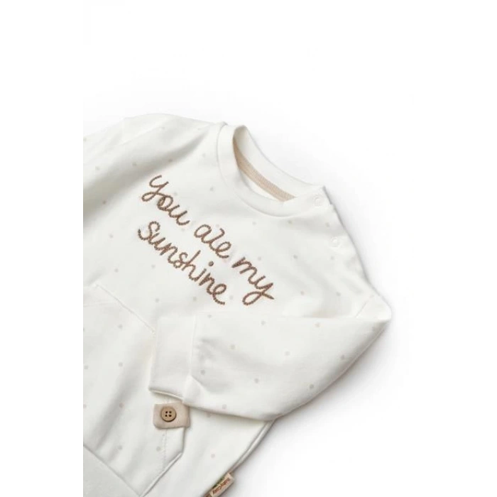 Bebek Uzun Kollu Tişört ve Pantolon Takımı, %100 Organik Pamuk, Bebek ve Yenidoğan Serisi - CSY8112