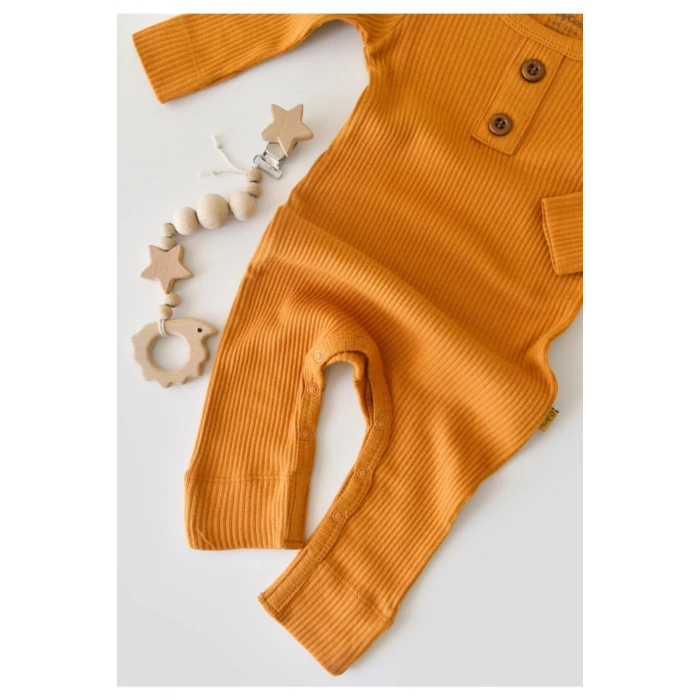 Bebek Uzun Kollu Tulum, %50 Modal Kumaş - %50 Organik Pamuk, Bebek ve Yenidoğan Serisi - CSYM11408