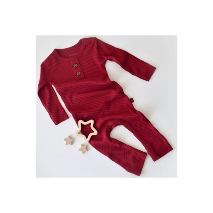 Bebek Uzun Kollu Tulum, %50 Modal Kumaş - %50 Organik Pamuk, Bebek ve Yenidoğan Serisi - CSYM11410