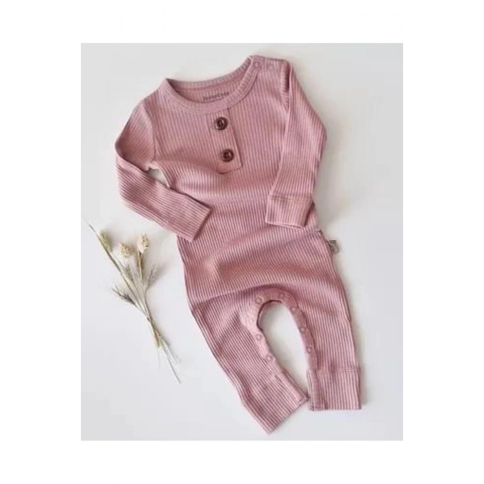 Bebek Uzun Kollu Tulum, %50 Modal Kumaş - %50 Organik Pamuk, Bebek ve Yenidoğan Serisi - CSYM11411