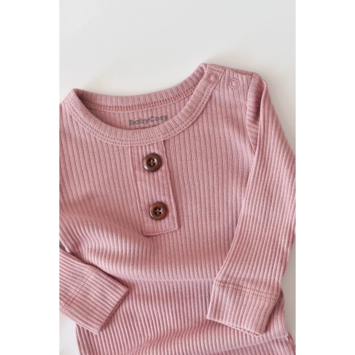 Bebek Uzun Kollu Tulum, %50 Modal Kumaş - %50 Organik Pamuk, Bebek ve Yenidoğan Serisi - CSYM11411