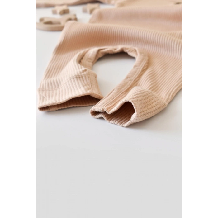 Bebek Uzun Kollu Tulum, %50 Modal Kumaş - %50 Organik Pamuk, Bebek ve Yenidoğan Serisi - CSYM11412