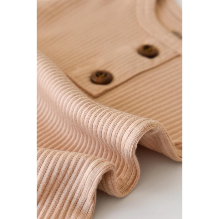 Bebek Uzun Kollu Tulum, %50 Modal Kumaş - %50 Organik Pamuk, Bebek ve Yenidoğan Serisi - CSYM11412