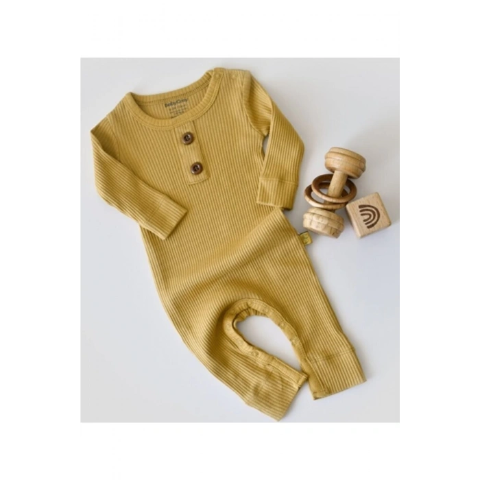 Bebek Uzun Kollu Tulum, %50 Modal Kumaş - %50 Organik Pamuk, Bebek ve Yenidoğan Serisi - CSYM11413