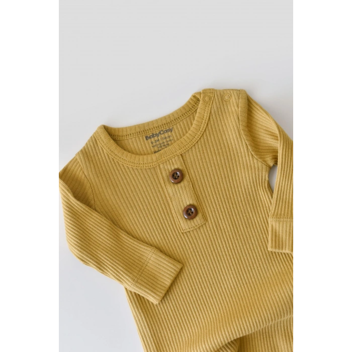 Bebek Uzun Kollu Tulum, %50 Modal Kumaş - %50 Organik Pamuk, Bebek ve Yenidoğan Serisi - CSYM11413