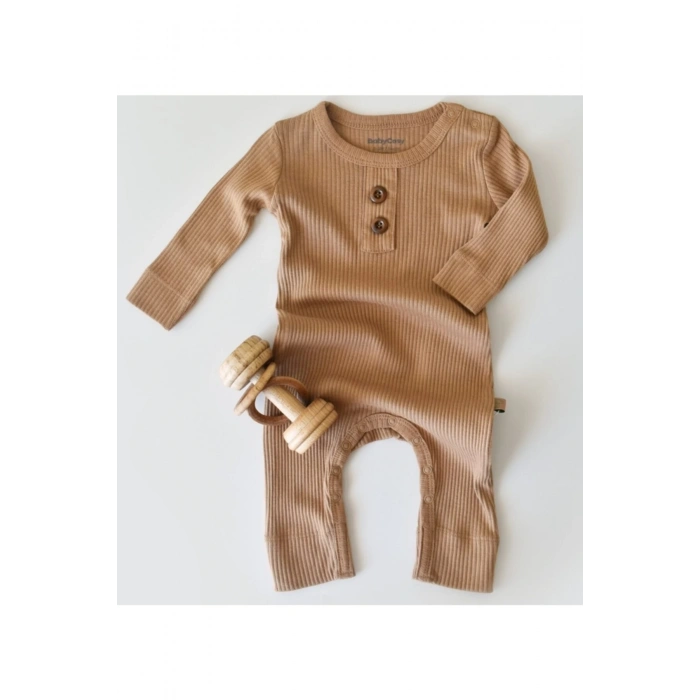 Bebek Uzun Kollu Tulum, %50 Modal Kumaş - %50 Organik Pamuk, Bebek ve Yenidoğan Serisi - CSYM11414