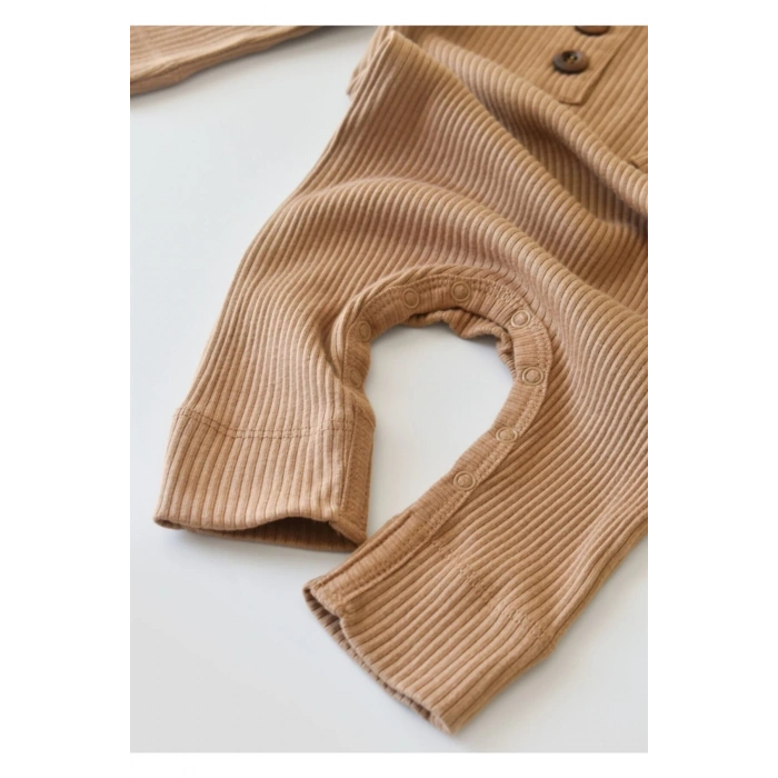 Bebek Uzun Kollu Tulum, %50 Modal Kumaş - %50 Organik Pamuk, Bebek ve Yenidoğan Serisi - CSYM11414