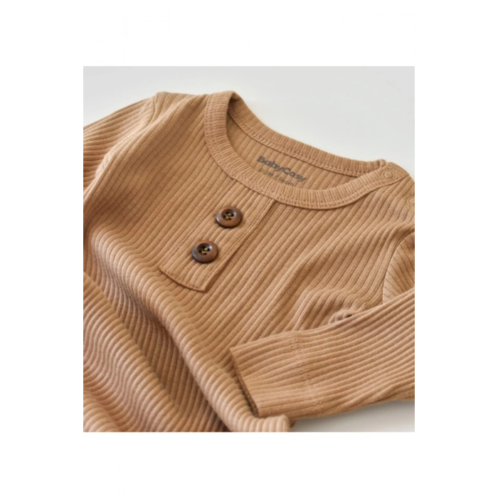 Bebek Uzun Kollu Tulum, %50 Modal Kumaş - %50 Organik Pamuk, Bebek ve Yenidoğan Serisi - CSYM11414