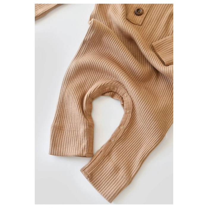 Bebek Uzun Kollu Tulum, %50 Modal Kumaş - %50 Organik Pamuk, Bebek ve Yenidoğan Serisi - CSYM11414