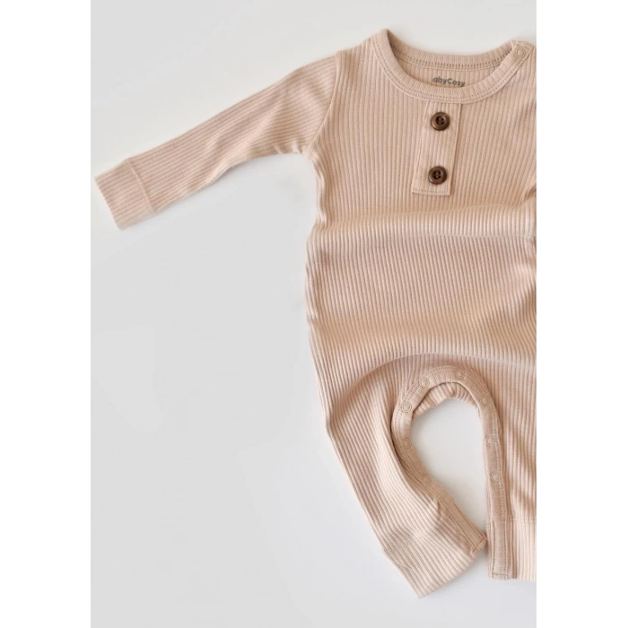 Bebek Uzun Kollu Tulum, %50 Modal Kumaş - %50 Organik Pamuk, Bebek ve Yenidoğan Serisi - CSYM11415