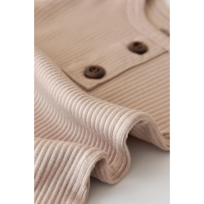 Bebek Uzun Kollu Tulum, %50 Modal Kumaş - %50 Organik Pamuk, Bebek ve Yenidoğan Serisi - CSYM11415