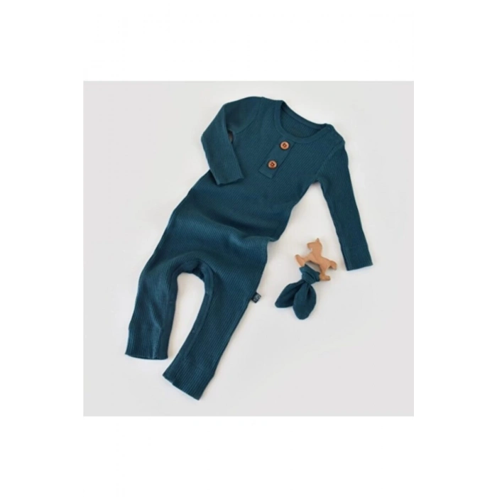 Bebek Uzun Kollu Tulum, %50 Modal Kumaş - %50 Organik Pamuk, Bebek ve Yenidoğan Serisi - CSYM11416