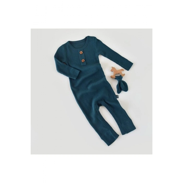 Bebek Uzun Kollu Tulum, %50 Modal Kumaş - %50 Organik Pamuk, Bebek ve Yenidoğan Serisi - CSYM11416