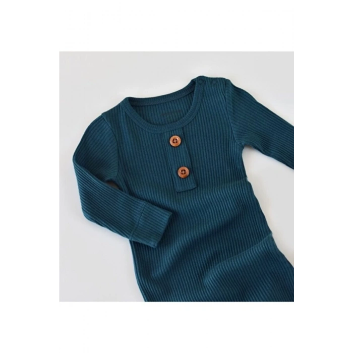 Bebek Uzun Kollu Tulum, %50 Modal Kumaş - %50 Organik Pamuk, Bebek ve Yenidoğan Serisi - CSYM11416