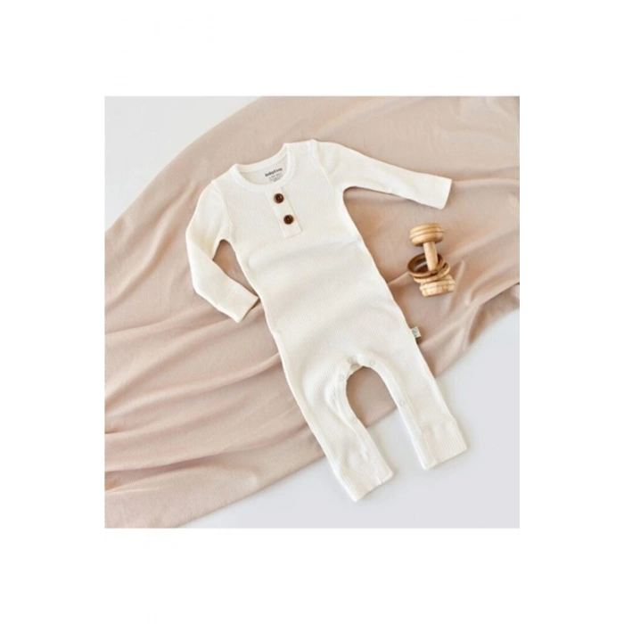 Bebek Uzun Kollu Tulum, %50 Modal Kumaş - %50 Organik Pamuk, Bebek ve Yenidoğan Serisi - CSYM11418