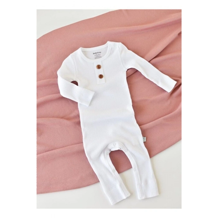 Bebek Uzun Kollu Tulum, %50 Modal Kumaş - %50 Organik Pamuk, Bebek ve Yenidoğan Serisi - CSYM11419