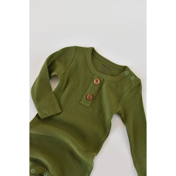 Bebek Uzun Kollu Tulum, %50 Modal Kumaş - %50 Organik Pamuk, Bebek ve Yenidoğan Serisi - CSYM11420