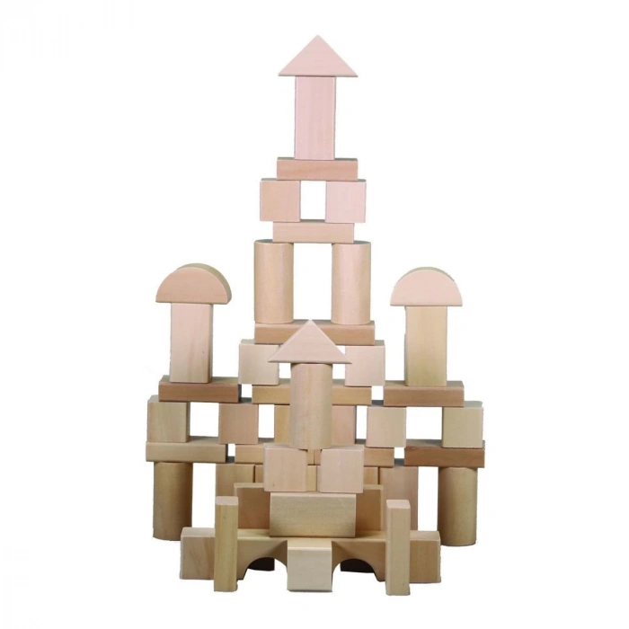 CS-8832 NATURAL AHŞAP BLOK 50 PARÇA