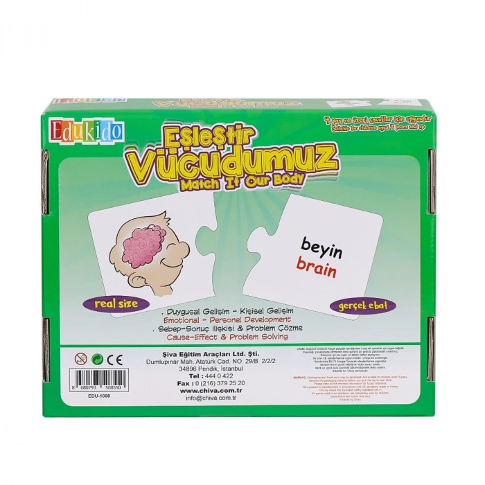 EDU-1008 Eşleştir Vücudumuz -Chiva