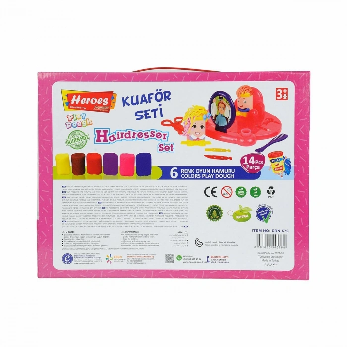 ERN-576 HEROES KUAFÖR OYUN HAMURU SETİ