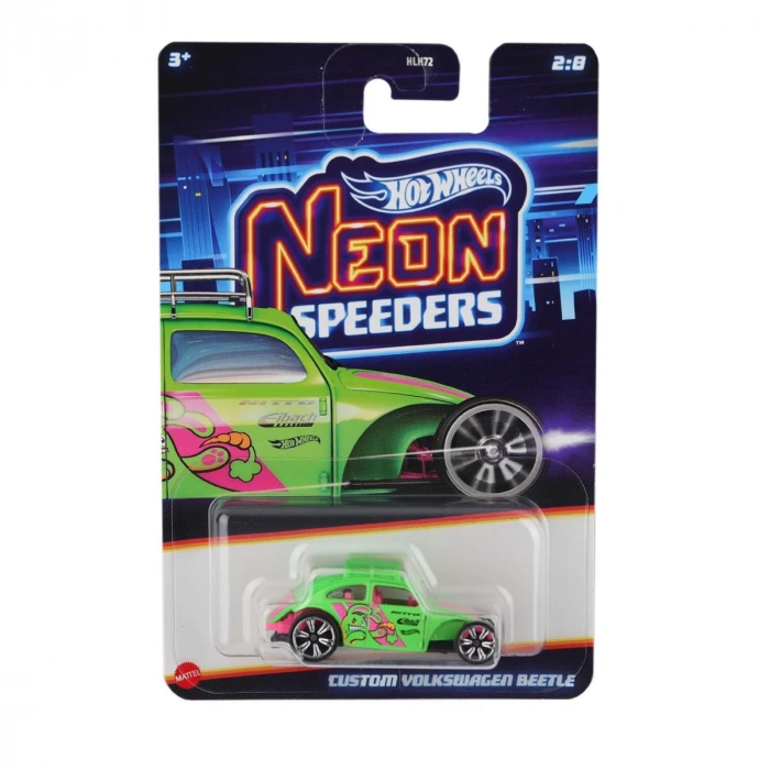 HLH72 Hot Wheels Neon Yarışlar Temalı Arabalar 10 adet koli ile satılır. Koli fiyatıdır.