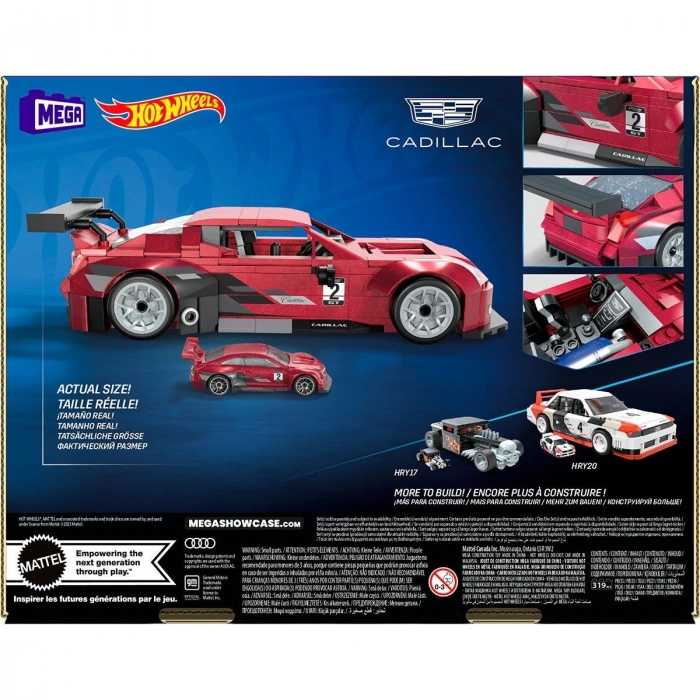 HRY18 MEGA™ Hot Wheels® Cadillac ATS-V R 319 parça +13 yaş
