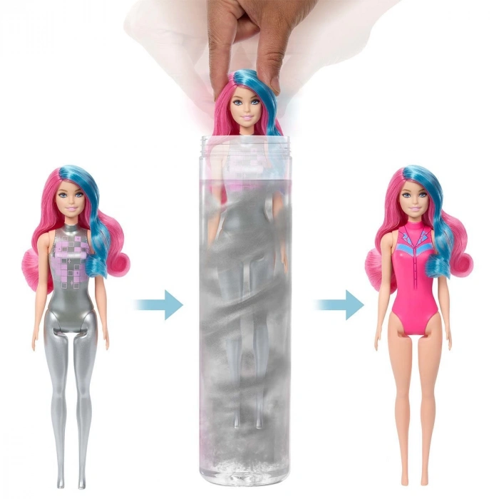 JCP01 Barbie Color Reveal - Renk Değiştiren Sürpriz Barbie Disco Star Serisi