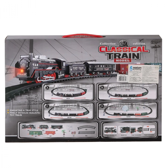 JHX6687 Sesli Işıklı Tren 26 Parça